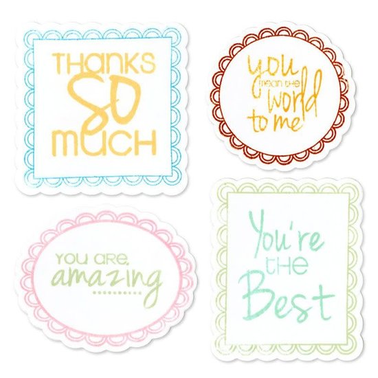 Sizzix Sizzix Framelits Die Set Stamp Stephanie Barnard Word Labels