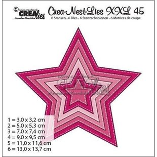 Crea-Nest-Lies XXL Stitch Ster XXL 45