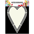 DDBD Dutch Doobadoo Shape Art A5 label Hart