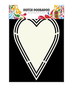 Dutch Doobadoo Shape Art A5 label Hart