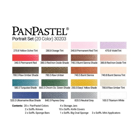 Panpastel PanPastel Color Set and Tools Portrait