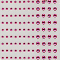 Vaessen Creative Strass Plaksteentjes 3 en 5 mm 108 st Pink