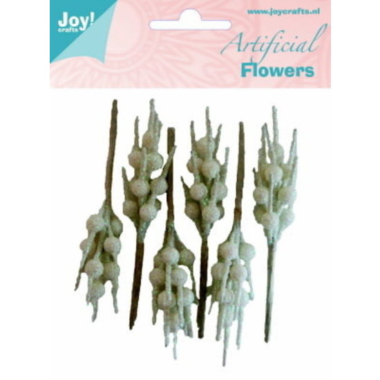 Joy Crafts Joy Crafts Artificial Flowers Glitter Wit 6st