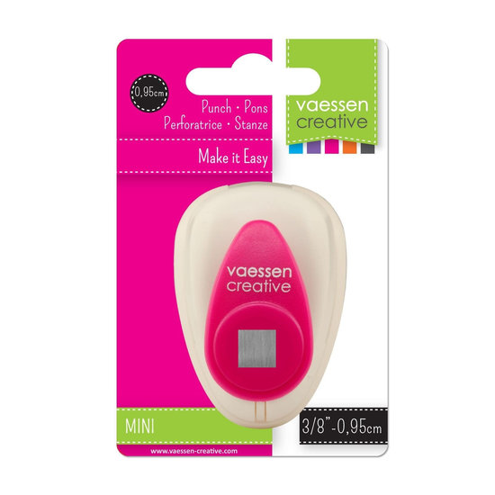 Vaessen Creative Vaessen Creative Figuurpons Mini Vierkant 3/8''