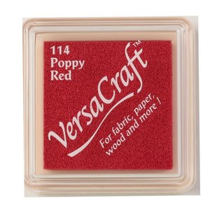 VersaCraft inkpad small Poppy red