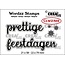 Crealies Crealies Stempel Wordzz Prettige Feestdagen nr. 02