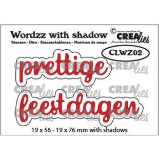 Crealies Stansmal Wordzz Prettige Feestdagen nr. 02