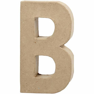 Papier Mache Letter B 2,5x11,8x20,5cm