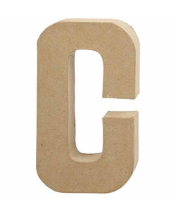 Papier Mache Letter C 2,5x11,8x20,5cm