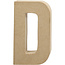 Creotime Papier Mache Letter D 2,5x11,8x20,5cm