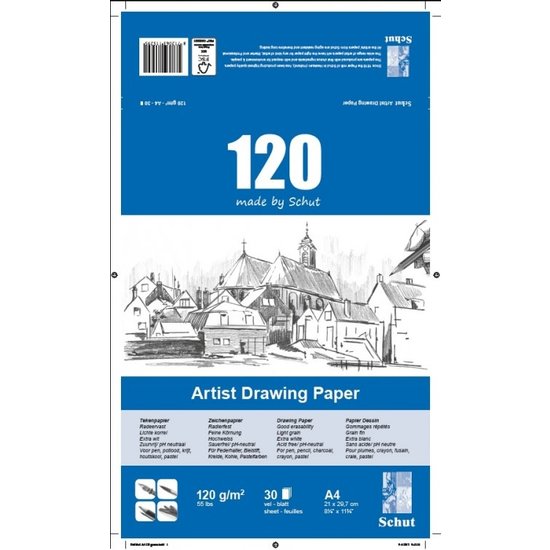 Schut Schut Artist Drawing Paper 120 A4 30st 120g