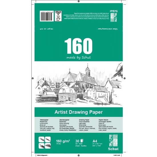 Schut Schut Artist Drawing Paper 160 A4 30st 160g