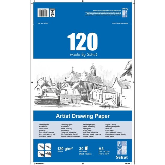 Schut Schut Artist Drawing Paper 120 A3 30st 120g