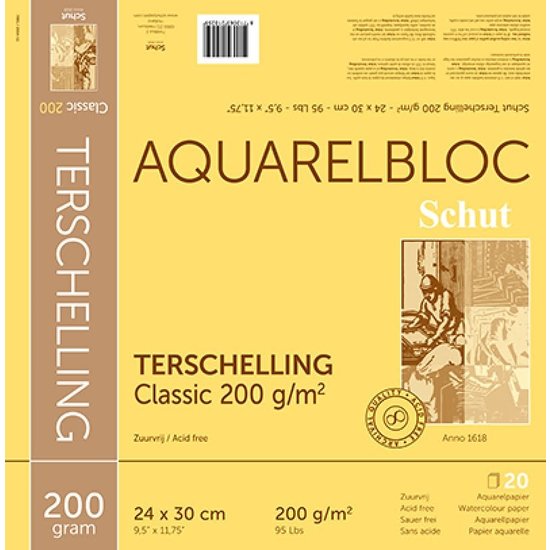 Schut Schut Terschelling Aquarel Papier Blok Classic 200g 24x30cm