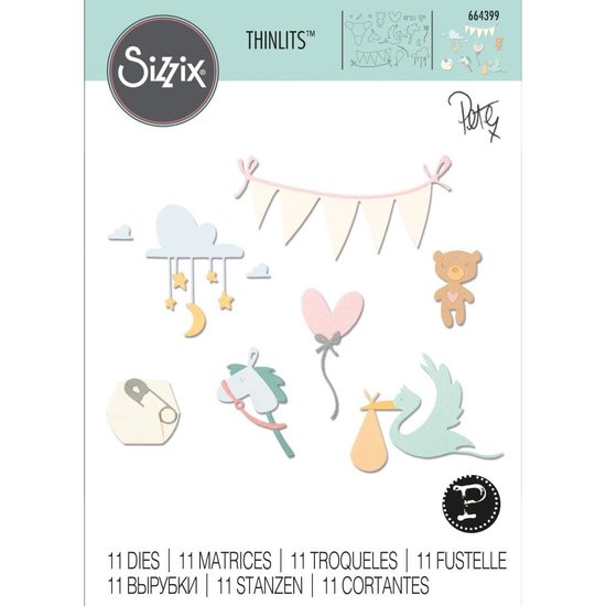 Sizzix Sizzix Thinlits Die Set Pete Hughes Lullaby