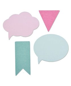 Sizzix Thinlits Die Set Speech Bubbles