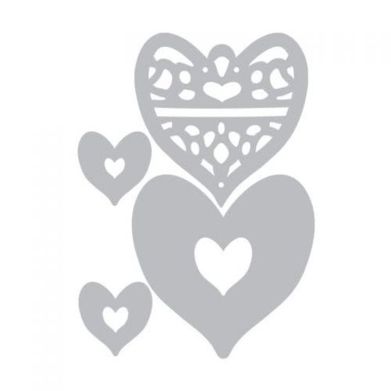 Sizzix Sizzix Thinlits Die Set Layering Heart