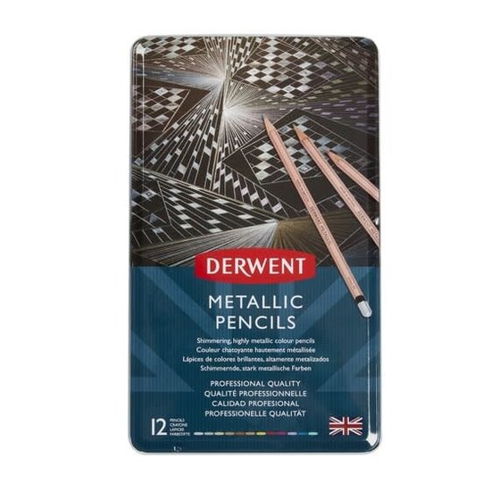 Derwent Derwent Metallic Potloden Set 12st tin