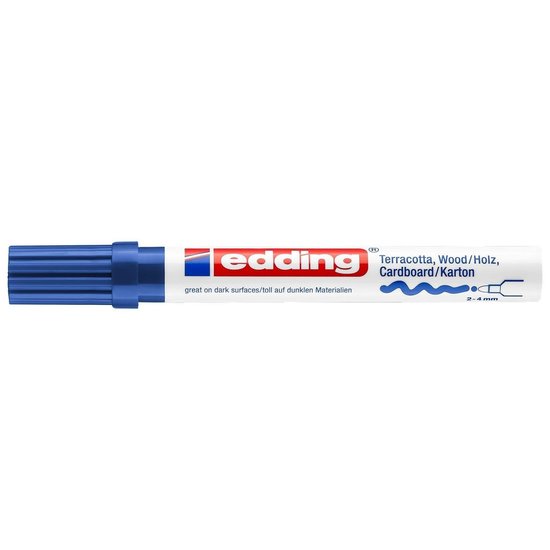 Edding Edding 4000 Matlakmarker Blauw