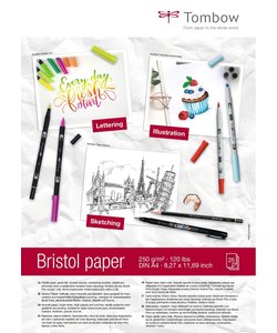 Tombow Marker Paper Bristol 250g.  A4 25st