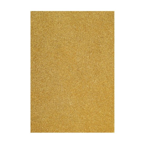 Eva Foam vel glitter 2mm 22x30cm Goud