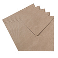 Florence Florence Enveloppen 16 x16cm Kraft 5 st 120g