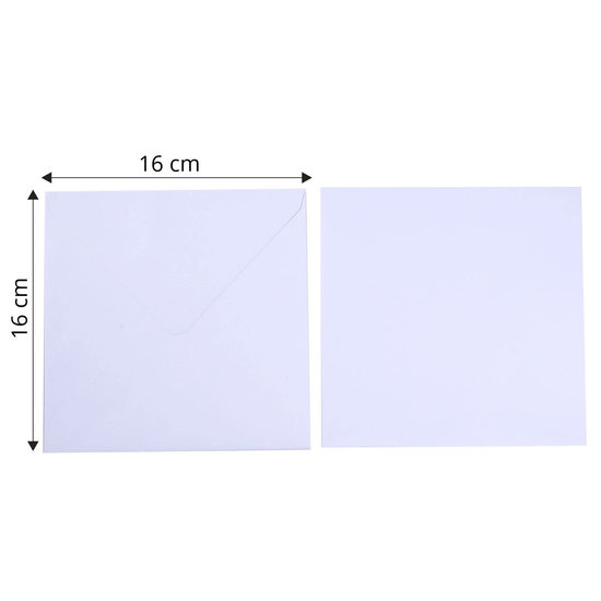 Florence Florence Enveloppen 16x16cm White 25st 120g
