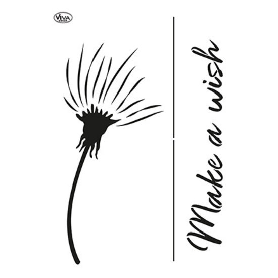 Viva Decor Viva Decor Blob Sjabloon A3 formaat Dandelion