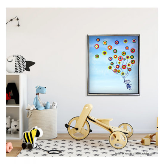 Viva Decor Viva Decor Blob Sjabloon A3 formaat Luchtballon Meisje