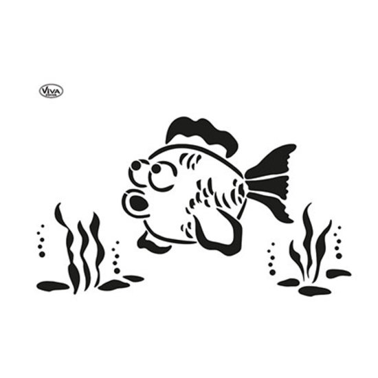 Viva Decor Viva Decor Blob Sjabloon A3 formaat Vis