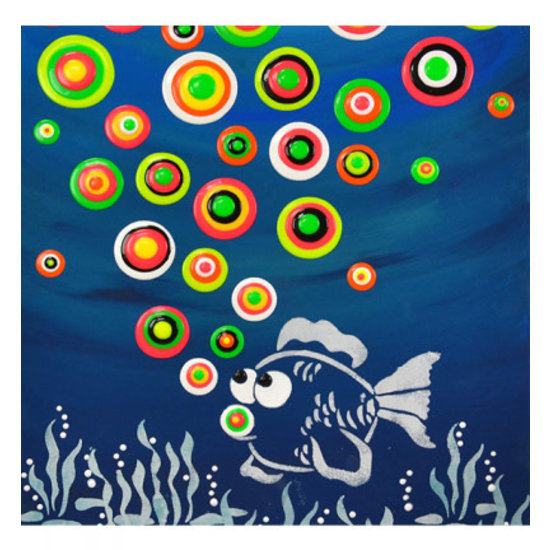 Viva Decor Viva Decor Blob Sjabloon A3 formaat Vis