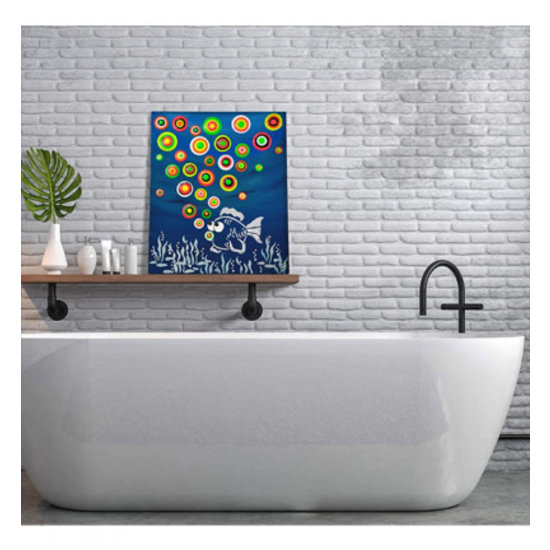 Viva Decor Viva Decor Blob Sjabloon A3 formaat Vis