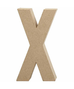 Papier Mache Letter X 2,5x11,8x20,5cm