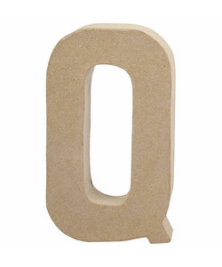 Papier Mache Letter Q 2,5x11,8x20,5cm