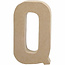 Creotime Papier Mache Letter Q 2,5x11,8x20,5cm