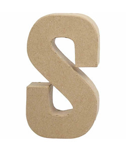 Papier Mache Letter S 2,5x11,8x20,5cm