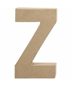 Papier Mache Letter Z 2,5x11,8x20,5cm