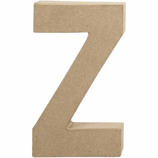 Papier Mache Letter Z 2,5x11,8x20,5cm