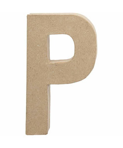 Papier Mache Letter P 2,5x11,8x20,5cm