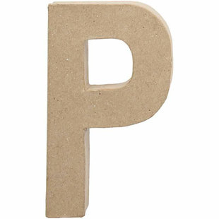 Papier Mache Letter P 2,5x11,8x20,5cm