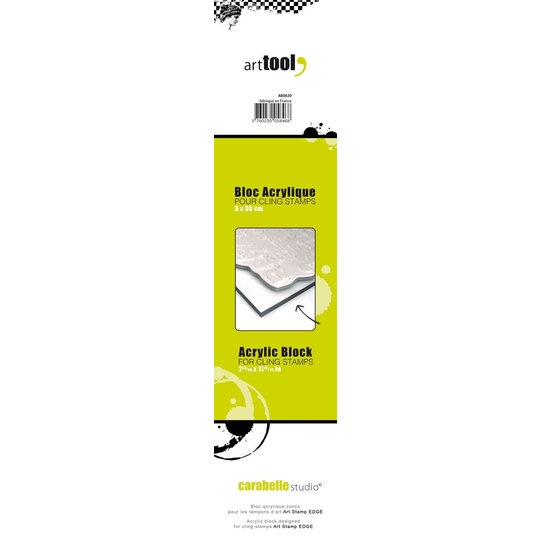 Carabelle Studio Carabelle art tool Acrylblok Stempel breed 30 cm. /hoog 6 cm.