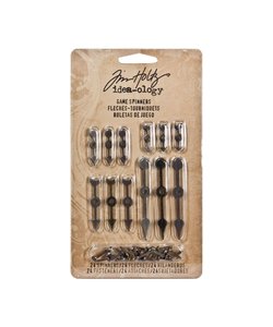 Tim Holtz Idea-Ology Game Spinners 24 pcs. Antique Nickel, Brass & Copper