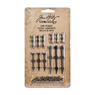 Tim Holtz Idea-Ology Game Spinners 24 pcs. Antique Nickel, Brass & Copper