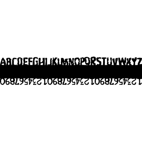 Carabelle Studio Carabelle Art Stencil 6 x 29 cm. Edge Letters & Cijfer