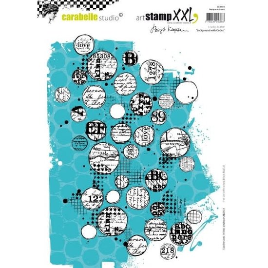 Carabelle Studio Carabelle Studio Cling Stamp XXL Background with circles