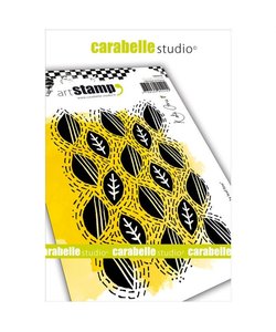 Carabelle cling stamp A6 wonky leaf line