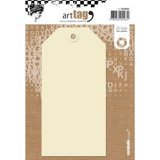 Carabelle Studio Carabelle art Tag 70x140mm 20st