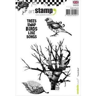 Carabelle Studio Stempel A6 Tree and Bird