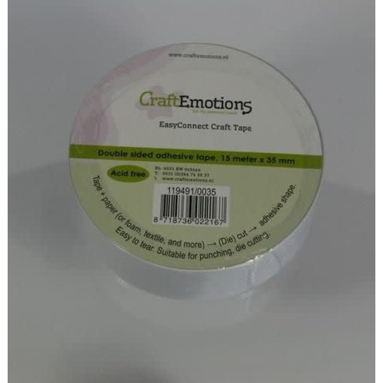 CraftEmotions CraftEmotions Dubbelzijdig Craft Tape 35mm 15m