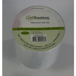 CraftEmotions Dubbelzijdig Craft Tape 100mm 15m